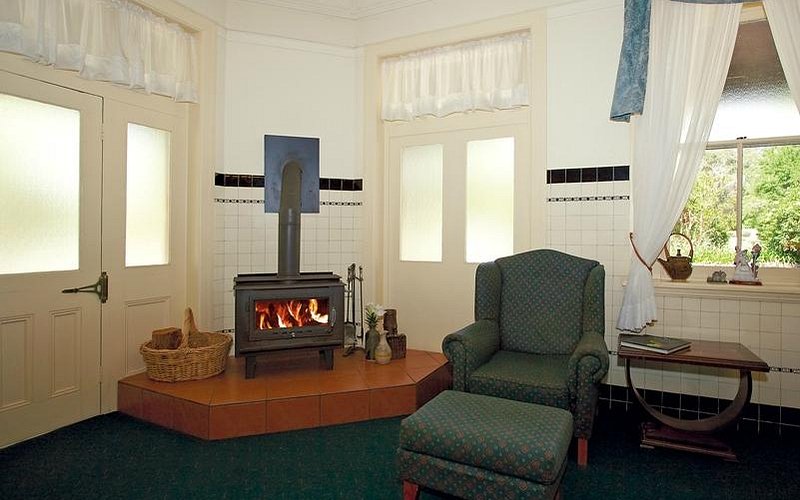 Cosy fireplace at Abernethy Hotel